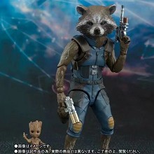Guardians of the Galaxy SHF Rocket and Groot figures set