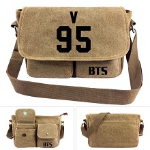 BTS 95V canvas satchel shoulder bag
