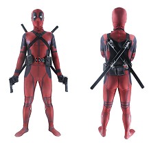 Deadpool cosplay LYCRA costume halloween Suit dres...