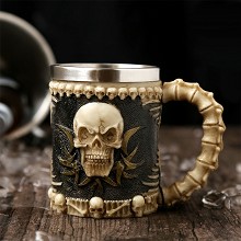 Stainless Steel 3D Skull Skeleton Cup