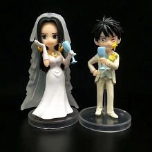 One Piece Hancock and Luffy marry anime figures a set