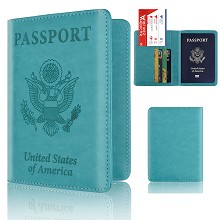 USA Passport Cover Card Case Credit Card Holder Wallet