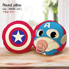 Captain America round pillow