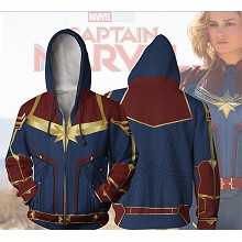  Captain Marvel movie 3D printing hoodie sweater cloth 