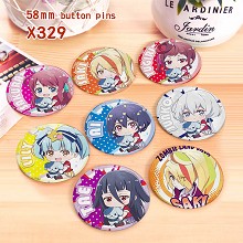 ZOMBIE LAND SAGA anime brooches pins set(8pcs a se...