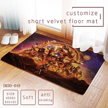 The Avengers 4 movie short velvet floor mat