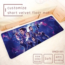 The Avengers 4 movie short velvet floor mat