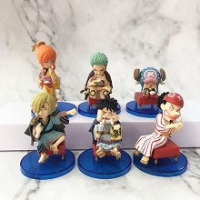WCF One Piece figures set(6pcs a set)