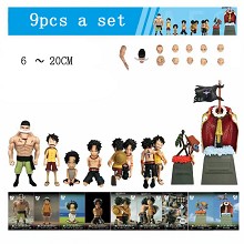 One Piece figures set(9pcs a set)