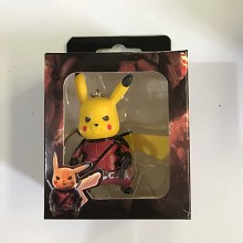 Funko POP Pokemon pikachu cos Deadpool figure doll key chain
