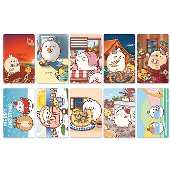 Molang anime stickers set(5set)