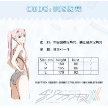 DARLING in the FRANXX 02 cosplay swimsuit