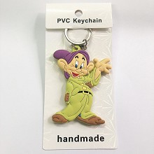 Snow White anime two-sided key chain