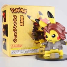 Pokemon pikachu cos Black Widow anime figure