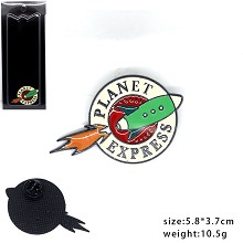 Planet express brooch pin