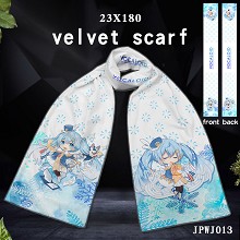 Hatsune Miku anime velvet scarf