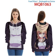 Food Wars anime long sleeve hoodie cloth
