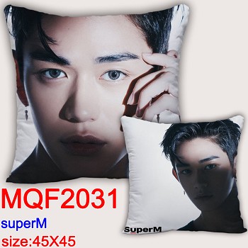 Super M star two-sided pillow