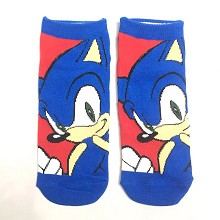 Sonic the Hedgehog short cotton socks a pair
