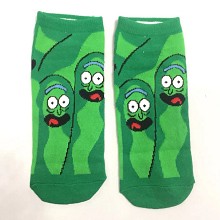 Rick and Morty anime short cotton socks a pair