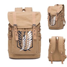  Attack on Titan anime canvas backpack bag 