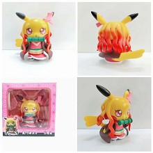 Pikachu cos Demon Slayer Kamado Nezuko figure