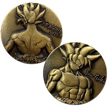 Dragon Ball anime Commemorative Coin Collect Badge Lucky Coin Decision Coin
