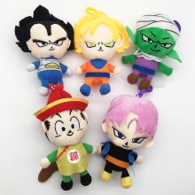 6inches Dragon Ball anime plush dolls set(5pcs a s...