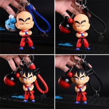 Dragon Ball Son Goku Kuririn anime figure doll key chain