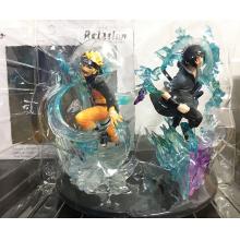 Uzumaki Naruto and Uchiha Sasuke anime figures a set