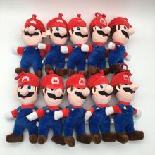 6inches Super Mario plush dolls set(10pcs a set)