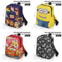 Mickey Mouse Cars anime full color mini backpack bag
