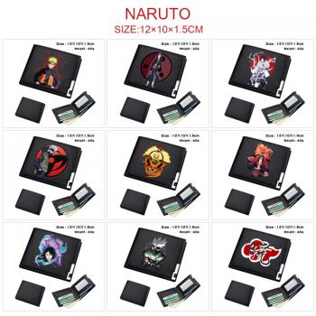 Naruto anime black wallet