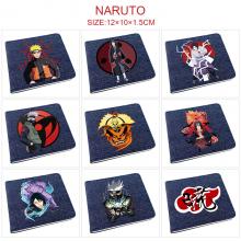Naruto anime denim wallet