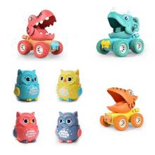Cute Animal Owl Press Sliding Funny Inertial Car Kids Gifts Children Toys