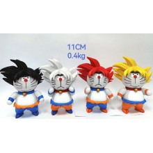 Doraemon cos Dragon Ball anime figures set(4pcs a set)