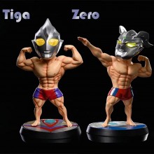 Ultraman Zero Tiga anime figure(eye can lighting)