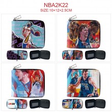 NBA2K22 zipper wallet purse