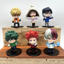 My Hero Academia anime figures set(6pcs a set)(OPP bag)