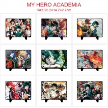 My Hero Academia anime photo frame slate painting stone print