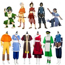 Avatar The Last Airbender Aang Katara cosplay costume dress cloth