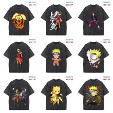 Naruto anime short sleeve wash water worn-out cotton t-shirt