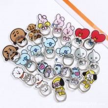 BTS BT21 star mobile phone ring iphone finger ring round