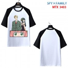 SPY FAMILY anime raglan sleeve cotton t-shirt t shirts