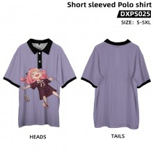 SPY FAMILY anime short sleeved polo t-shirt t shirts
