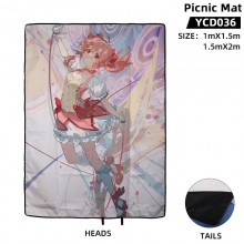 Puella Magi Madoka Magica anime waterproof cloth camping picnic mat pad