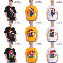 Super Mario anime short sleeve cotton t-shirt t shirts