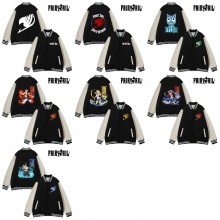 Fairy Tail anime baseball block jackets uniform coats hoodie