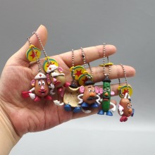 Mr Potato anime figures key chains set(6pcs a set)