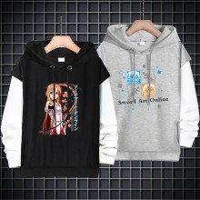 Sword Art Online anime fake two pieces thin cotton hoodies